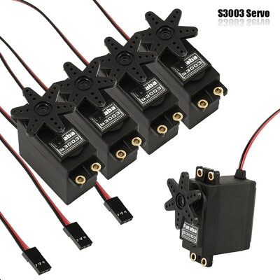 

4Pcsset High Torque Standard Servo for Futaba S3003 RC Car NIB Plane Boat Helicopter Airplane