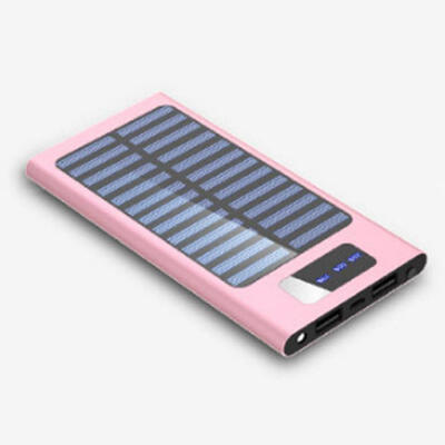 

Universal Portable Solar Dual USB Mobile Power Bank Ultrathin Polymer Battery Charger