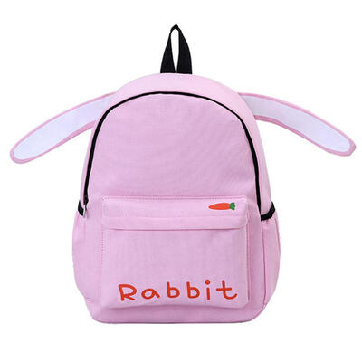 

Women Casual Preppy Chic Girls Canvas Backpacks Rabbit Shape Schoolbags