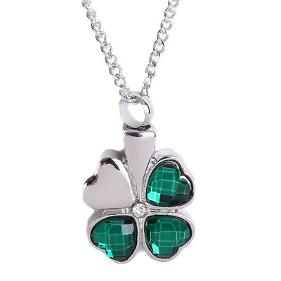 

Silver Steel Chain Cremation Jewelry Ash Urn Necklace Memorial Keepsake Pendant Necklace Gifts