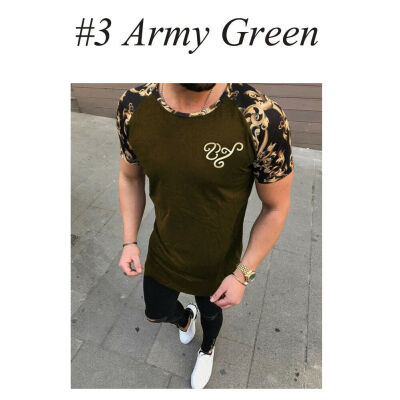 

Men Slim Fit O Neck Short Sleeve Muscle Tee T-shirt Ripped Casual Tops Blouse