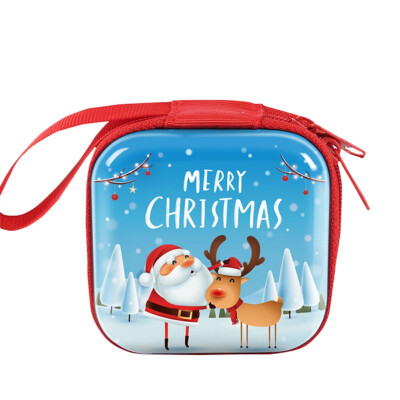 

Creative Design 2020 Christmas Kid Gift Santa Claus Coin Purse For Candy Children Pocket Small Money Wallet Pouch Zip Coin Bag