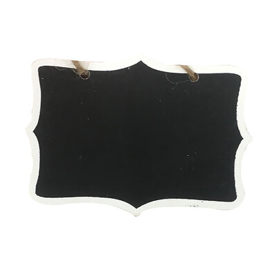 

10pcs Double-Sided Wooden Erasable Mini Chalkboard Signs Message Board with Hanging String