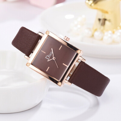 

RM Simple Fashion Printed Strap With No Digital Square Dial Ladies Quartz Watch