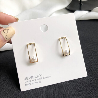 

Earrings 2018 new brand design hollow flower earrings generous minimalist variety of Korean earrings for women