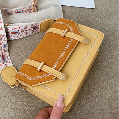 

Bag woman 2019 summer new style Korean version fashion simple solid color belt buckle decoration single shoulder slanting womens