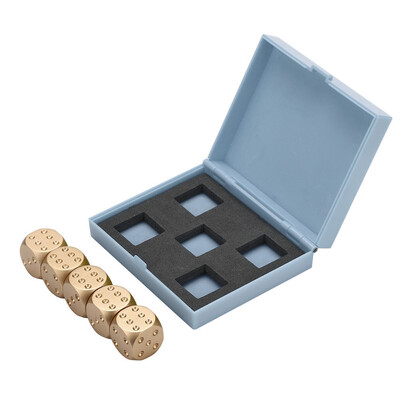 

Toponeto 1 Set Solid Aluminum Alloy Metal Dice Home Decoration Take A Photo Prop