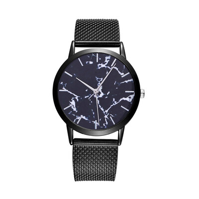 

RM Women Silica Gel Mesh Belt Casual Watch Geneva Simple Mesh Belt Watch