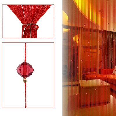 

Decorative String Curtain Beads Wall Panel Fringe Room Door Window
