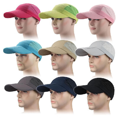 

Men Women Quick Dry Breathable Mesh Cap Adjustable Sports Sun Hat Fishing Baseball Hat