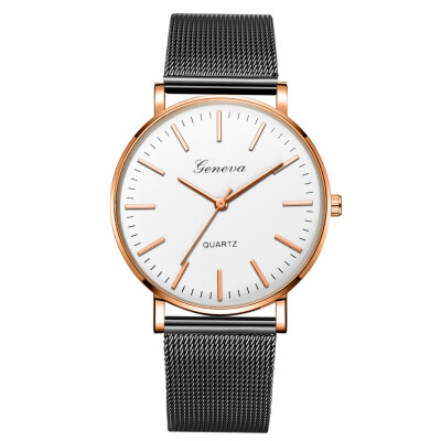 

Gobestart Fashion Casual Unobtrusive Simple Single Business Net With Strap Mens Watch