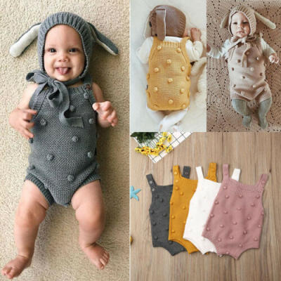 

US Newborn Infant Winter Baby Boy Girl Romper Bodysuit Jumpsuit Clothes Outfits