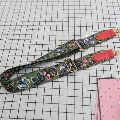 

Tailored Women Lady Colorful Cotton Boho Chain Rivet Strap Belt for Shoulder Bag Handbag