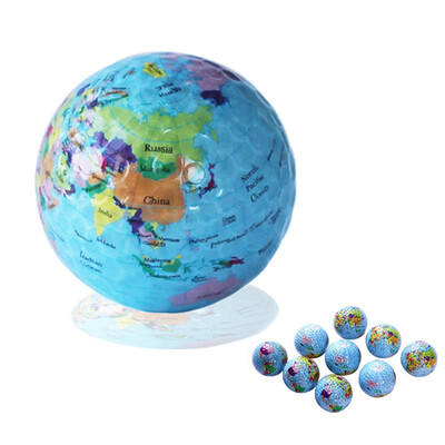 

Globe Map Golf Balls Novelty Practice Golf Balls For Kids Men Woman Christmas Birthday Gift colorful Children Pet Toys