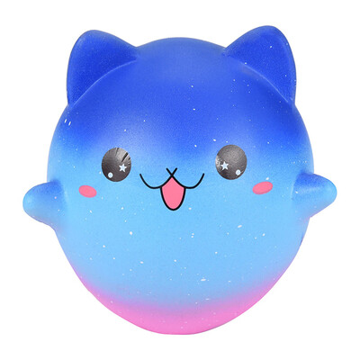 

〖Follure〗Jumbo Cartoon Galaxy Kitty Squishies Scented Cream Super Slow Rising Squeeze Toy
