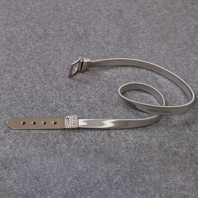 

For women designer brand women belt high quality Gold Silver Full Metal Elastic Chain belt Metal Pin Clasp Buckle Waistband