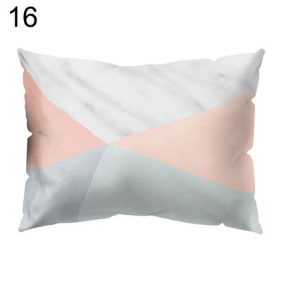 

Marble Grain Color Block Pillow Cover Cushion Case Car Sofa Bedroom Hotel Decor