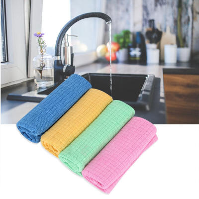 

Greensen 4Pcs Microfiber Dish Towel Absorbent Soft Dishwashing Cloth for Pan Dish Pot