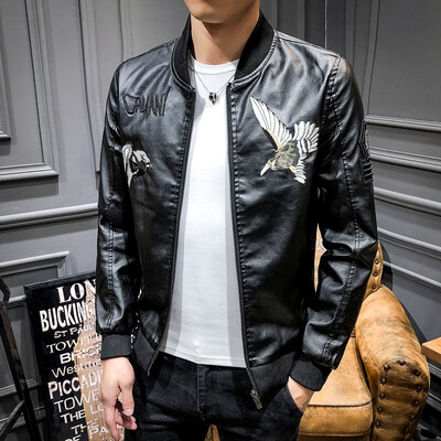 

KSENV plus velvet leather jacket Spring&autumn new European&American street fashion Slim Korean version 11250