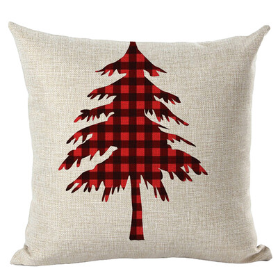 

〖Follure〗Merry Christmas Pillow Cases Linen Sofa Cushion Cover Home Decor Pillow Core