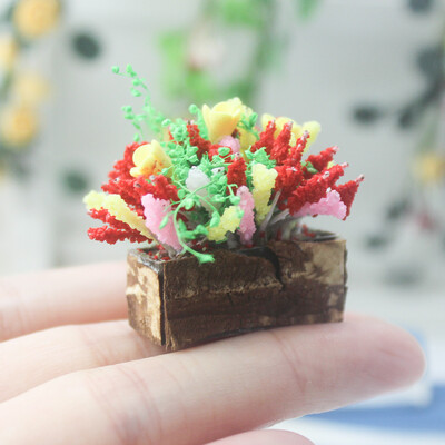 

Siaonvr 112 16 Dollhouse Miniature Scene Mode Potted Plant Pretend Play Toy