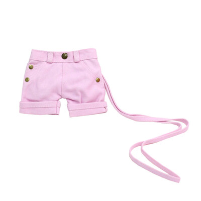 

Creative Canvas Mini Clothes Shorts Style Neck Hanging Women Phone Bag Purse