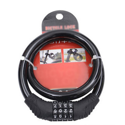 

1x Bike Bicycle Code Combination Lock 4 Digit Steel Cable Secure Motorcycles New