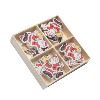 

〖Follure〗20pcsbox Christmas Wooden Labels Christmas Closet Window Wall Stickers Decor