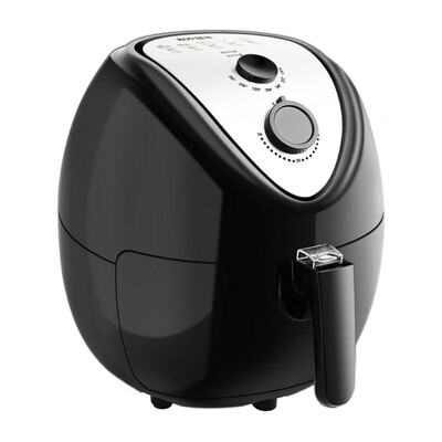 

56QT 1800W Electric Air Fryer W Rapid Air Circulation Temp Control Detachable Basket Handles