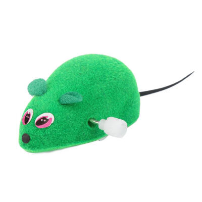 

Clockwork Mouse Rats Toy for Cat Kitten Plush Playing Puzzle Funny Toys