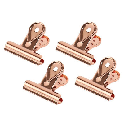 

4pcs Paper Metal Bulldog Clip Hinge Clips Clamps 20mm for Documents Files Pictures Home Office