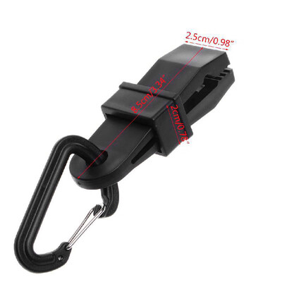 

Camping Awning Fly Tarp Tarpaulin Clip Clamp Tent D-Shape Carabiner