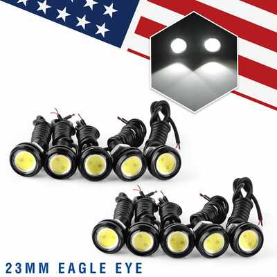 

10X Motor Car 9W LED Eagle Eye Daytime Running 23mm 12V White DRL Backup Light