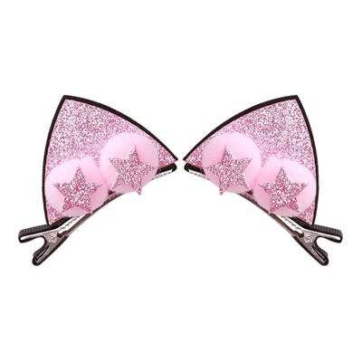 

Cute Sequins 3D Stars Ball Hair Clips Kids Girls Glitter Party Hairpin Gift