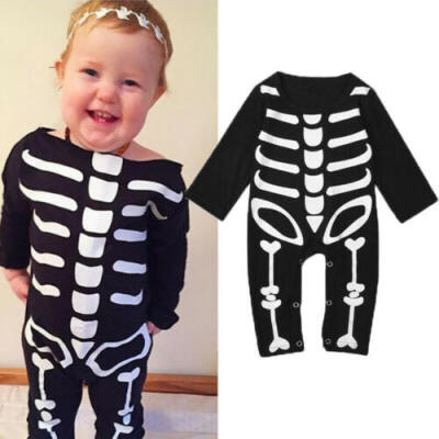 

Newborn Boy Girl Infant Halloween Romper Playsuit Cotton Outfits Costume NEW