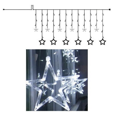 

Wedding Decoration 108 Bulbs LED 25M Indoor Outdoor Party Christmas Tree Garden Yard Fence Lamp Holiday Pentacle Curtain Twinkle