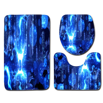 

〖Follure〗3pcs Non-Slip Bath Mat Bathroom Kitchen Carpet Doormats Decor