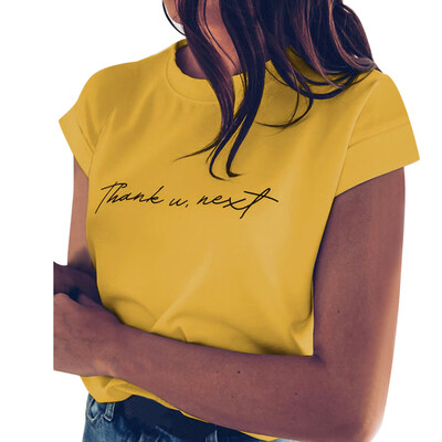 

Nomeni Women Summer Letters Printing Short Sleeve O Neck T-shirt Tops Blouse
