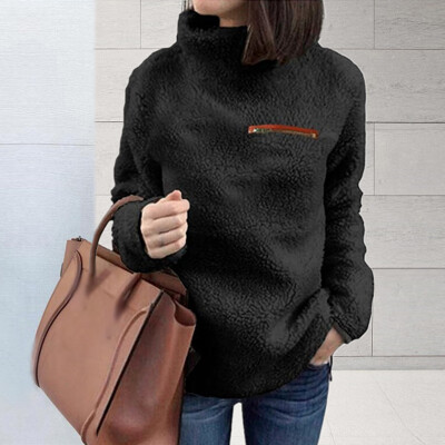 

Womens Warm Autumn Winter Sweaters Turtleneck Long Sleeve Pullover Sweatshirts