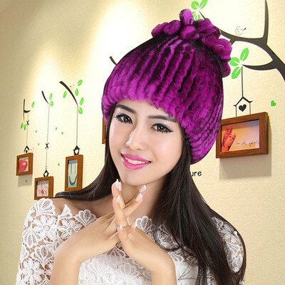 

Tailored Elegant Warmth Colorful Women Hats Handmade Warm Caps Female Headgear