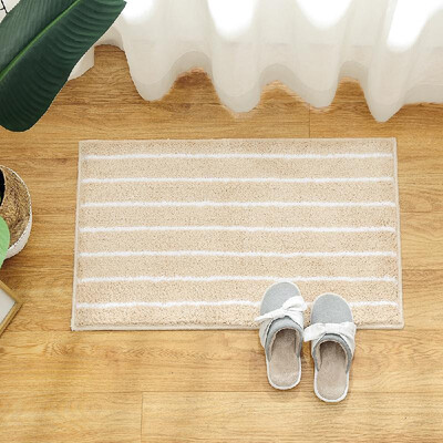 

Microfiber Rug Carpet Soft Indoor Bathroom Floor Mat Anti-slip Water Absorbent Machine Washable