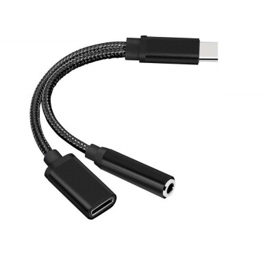 

2 in 1Type- C to 35mm Audio Jack Charger Cable Adapter for OnePlus 7 Pro76T6