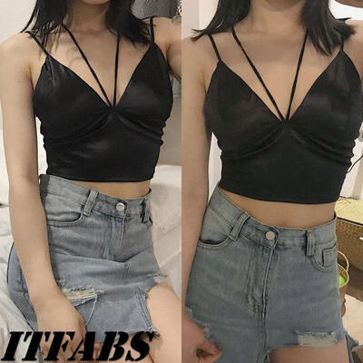 

New Women Push Up Bralette Bra Tank Tops Vest Padded Lingerie Backless Crop Top
