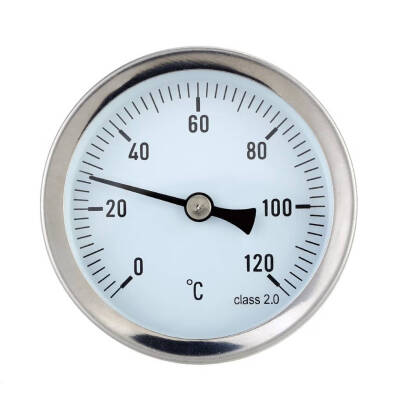 

Water-proof 0-120°C Aluminum Hot Water Pipe Thermometer Pipe Hot Water Heating 63mm Dial Temp Gauge