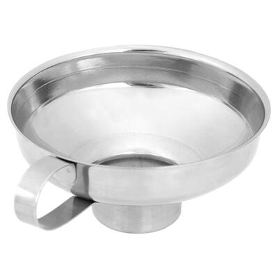 

Stainless Steel Wide Mouth Canning Funnel Salad Dressing Funnel Oil Leak