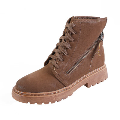 

A22 European&American fashion lace womens boots in the tube round head was thin boots thick w