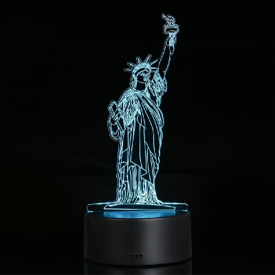 

3D Visual Illusion Lamp Transparent Acrylic Night Light 7 Color Changing LED Lamp 15