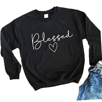 

Tailored Women Printing Round Neck Long Sleeve Casual Blouse Sweatshirt