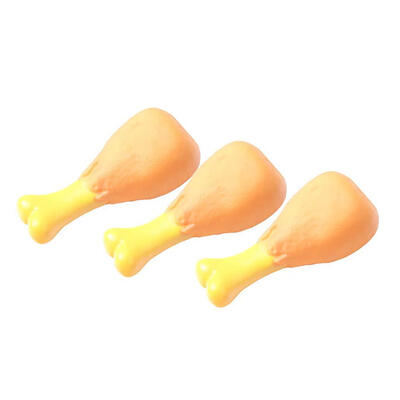 

Dog Chicken Leg Squeak Teething Rubber Toy Pets Cat Puppy Chew Bite Toys