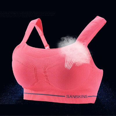 

Santic Womens Sports Bra Full Coverage Wire Free Running Yoga Underwear